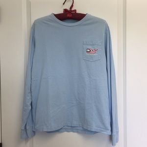 Vineyard Vines Boys Long-Sleeve Pocket Tee L(16)